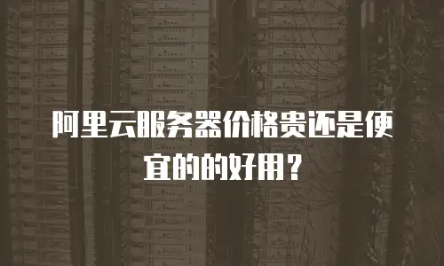 阿里云服务器价格贵还是便宜的的好用？
