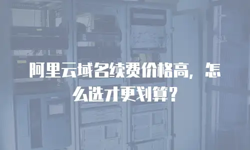 阿里云域名续费价格高，怎么选才更划算？