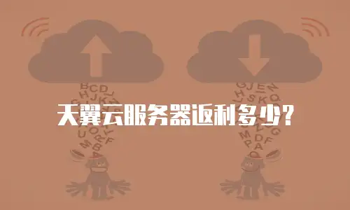 天翼云服务器返利多少？