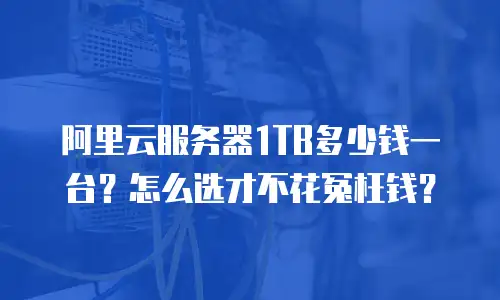 阿里云服务器1TB多少钱一台？怎么选才不花冤枉钱？