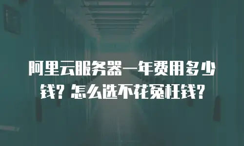 阿里云服务器一年费用多少钱？怎么选不花冤枉钱？