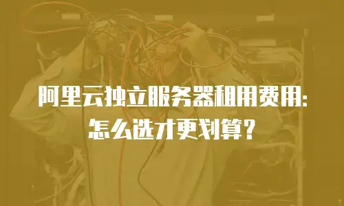 阿里云独立服务器租用费用：怎么选才更划算？