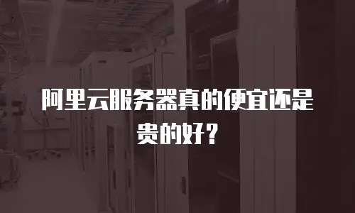 阿里云服务器真的便宜还是贵的好？