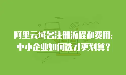 阿里云域名注册流程和费用：中小企业如何选才更划算？