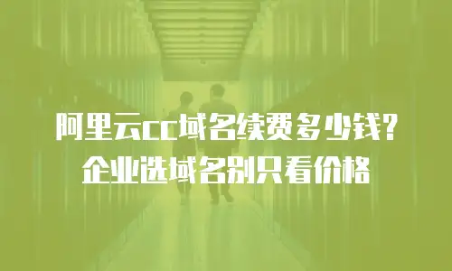 阿里云cc域名续费多少钱？企业选域名别只看价格