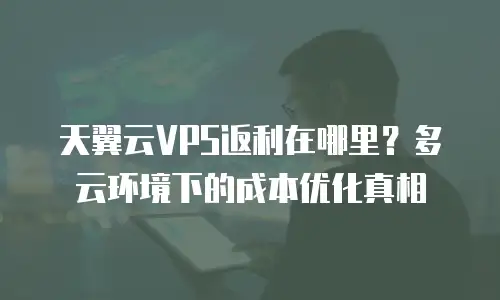 天翼云VPS返利在哪里？多云环境下的成本优化真相