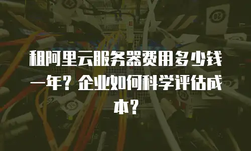 租阿里云服务器费用多少钱一年？企业如何科学评估成本？