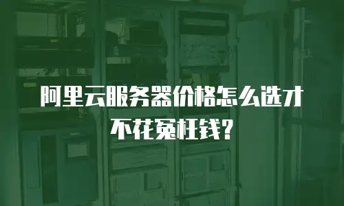 阿里云服务器价格怎么选才不花冤枉钱？