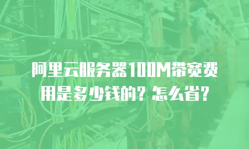阿里云服务器100M带宽费用是多少钱的？怎么省？