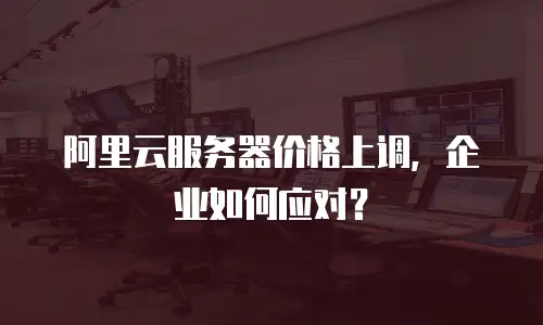 阿里云服务器价格上调，企业如何应对？