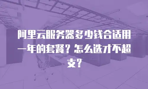 阿里云服务器多少钱合适用一年的套餐？怎么选才不超支？