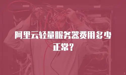 阿里云轻量服务器费用多少正常？