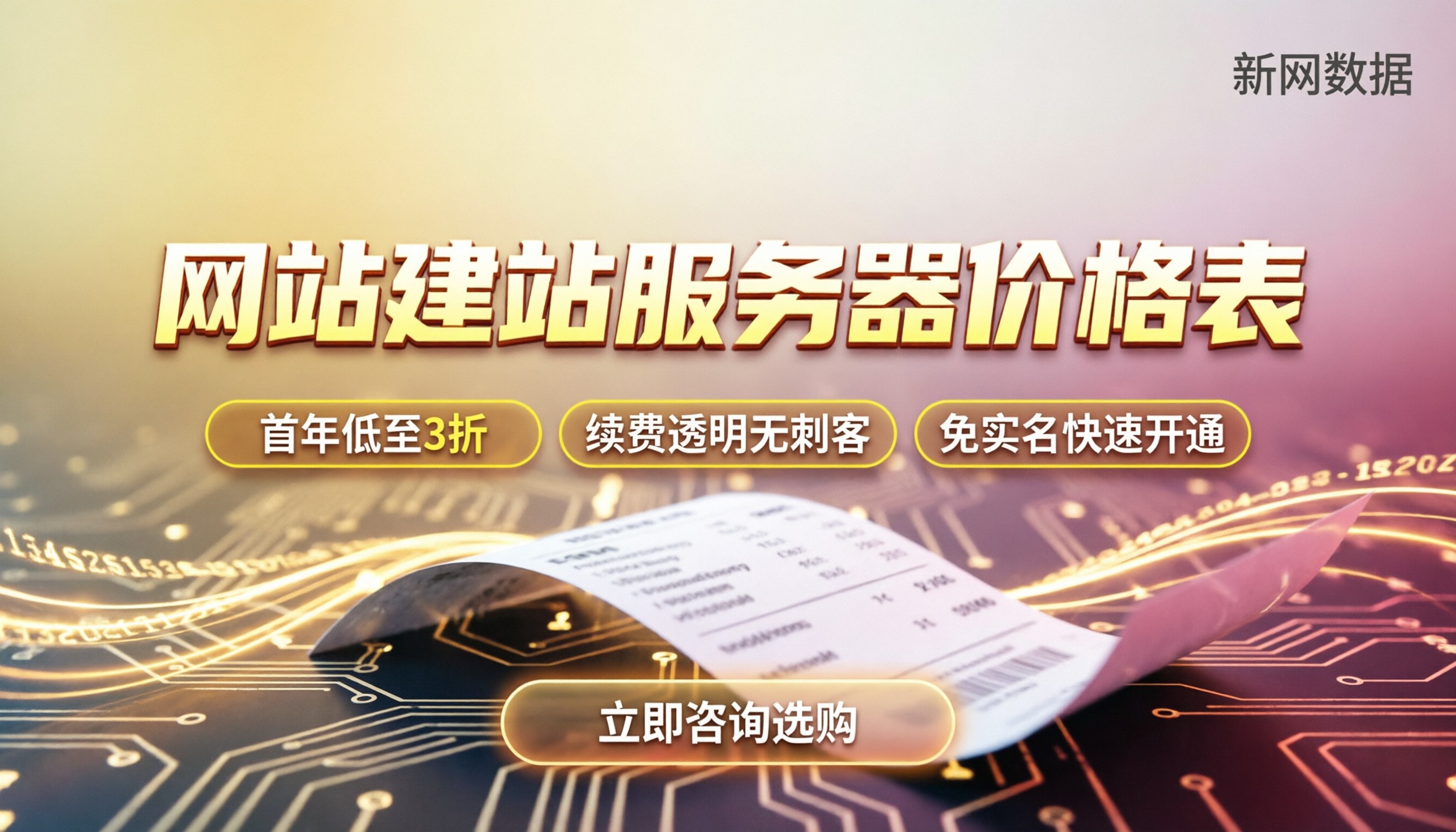 网站建站服务器价格表：今年怎么买最划算