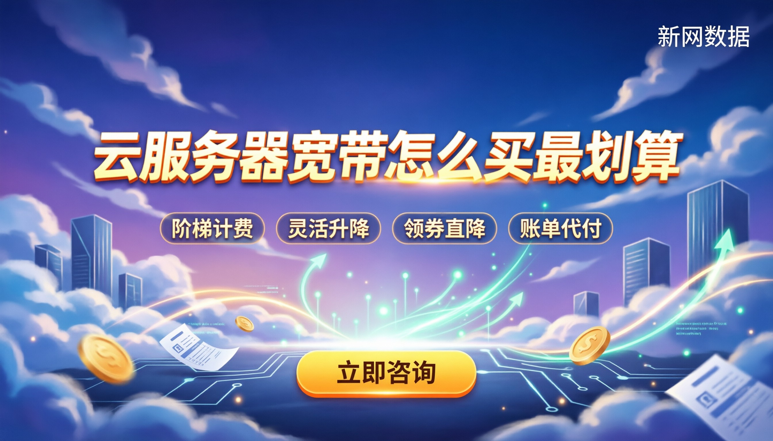 云服务器宽带收费:怎么买最划算?折扣与阶梯计费解析
