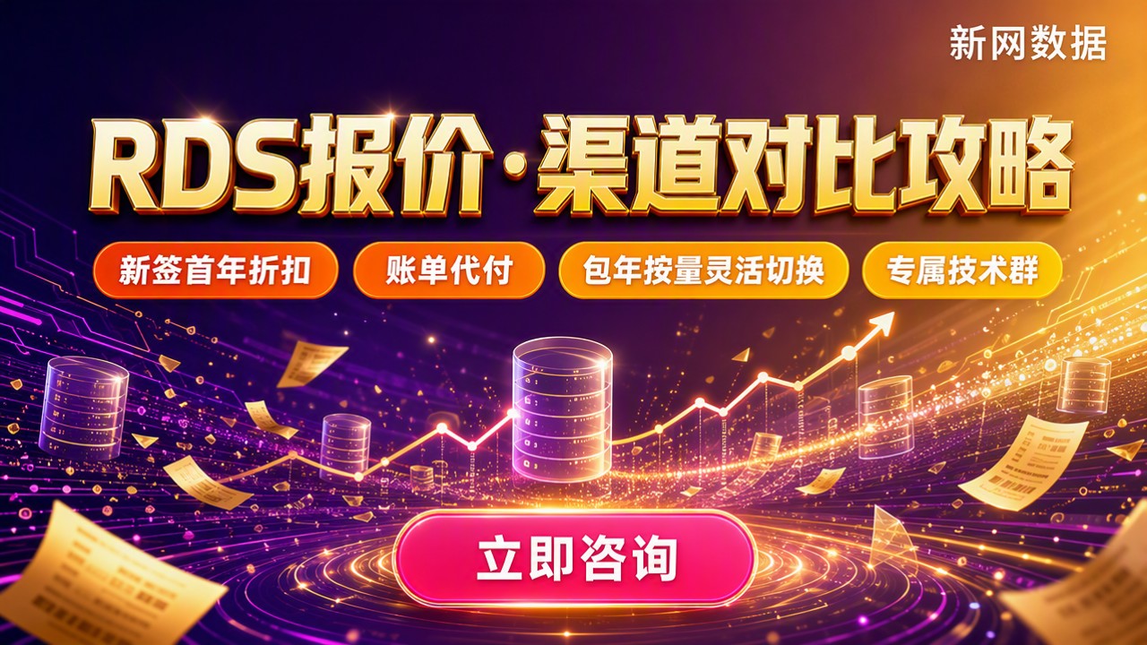 关系型数据库RDS报价:渠道对比怎么选?