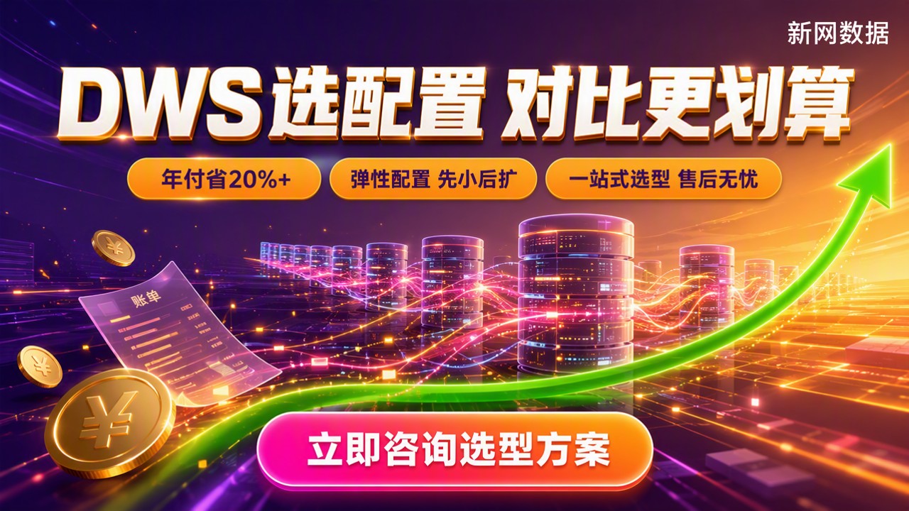 数据仓库DWS如何选配置:对比选型哪家更划算