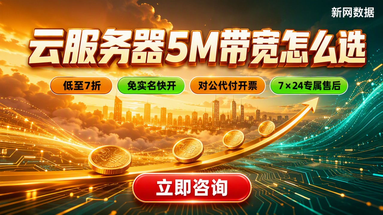 云服务器5M带宽多少钱:渠道对比怎么选
