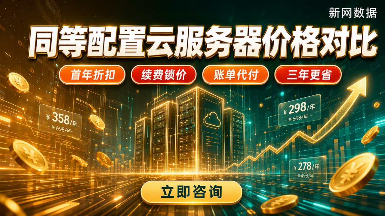 同等配置云服务器价格：对比怎么选更划算