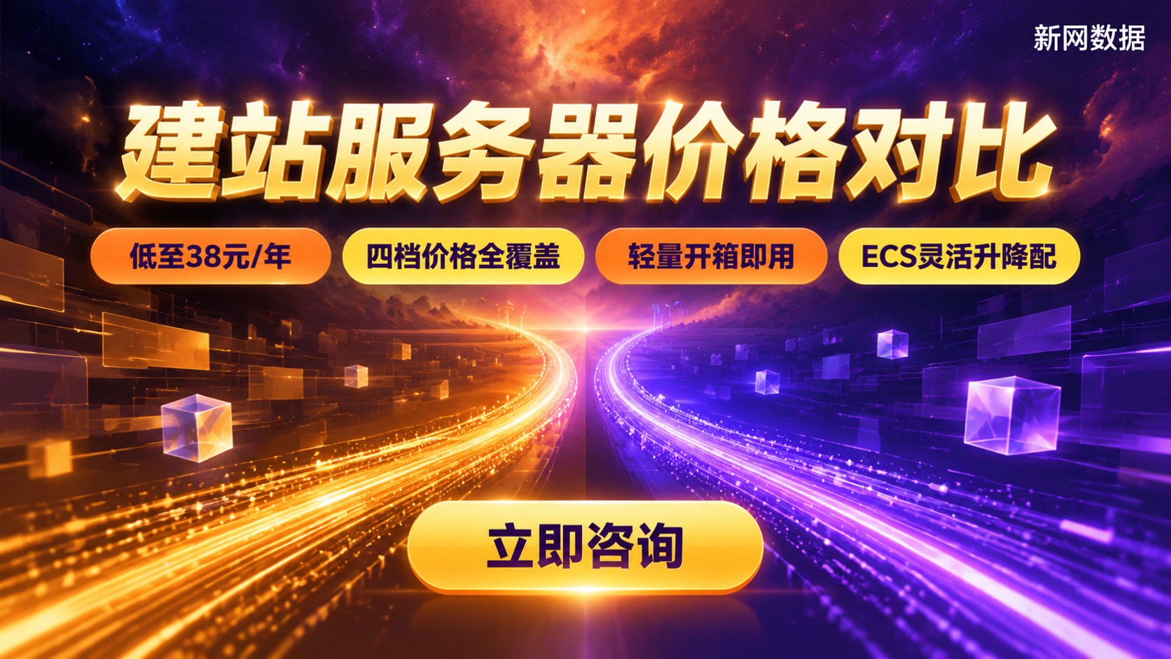 建站服务器价格对比:轻量与ECS价格明细